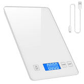 Digital Kitchen Scale 1g-10kg Food Scale Waterproof Tempered Glass Platform High Accuracy Multi-Function Scale