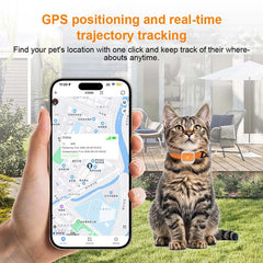 Mini Pet GPS Tracker Global 4G LTE Smart Anti Lost Device with SOS Alert and Geo Fence History Route for Cats Dogs iOS Android