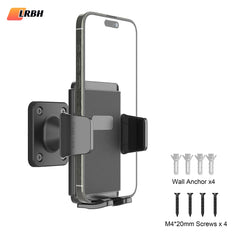 Wall Mount Phone Holder for Truck/Car/Boat/Wall/Desk,Compatible All Smartphone with 3.5~7.5 inch,360 Degree Free Rotation