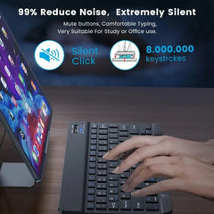 Ultra-Slim Bluetooth-compatible Keyboard Portable Mini Wireless Keyboard for iPad iPhone Tablet Phone Smartphone iOS Android Win