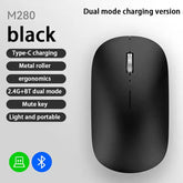 Silent Click Wireless Mouse Type-C Charging Portable Office Ergonomic Laptop Universal Lightweight Office Game No-Noise General