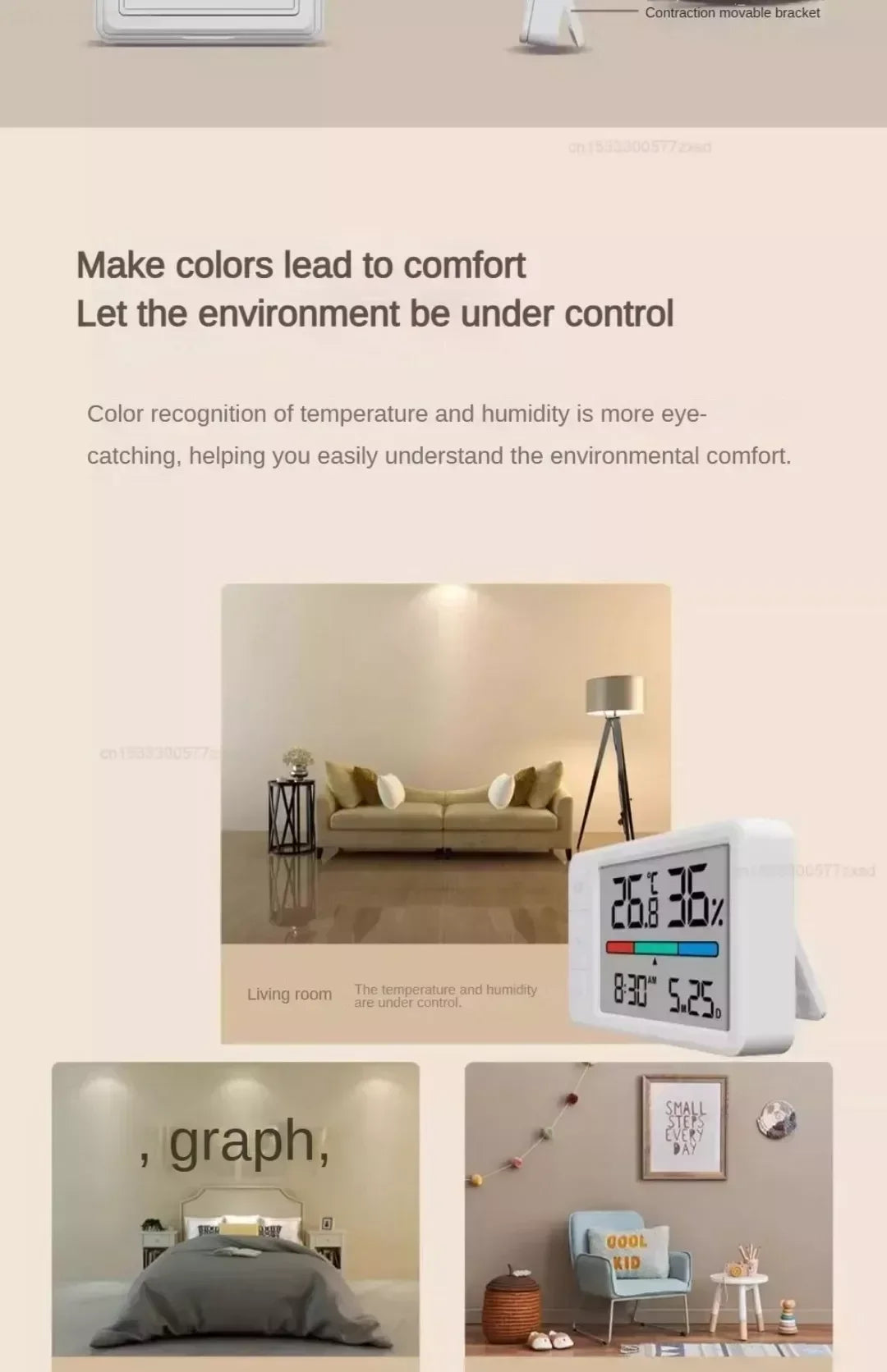 MiaoMiaoCe Intelligent Thermometer Hygrometer Meter Multi Function Clock Digital Display Weather Station Sensor for Home
