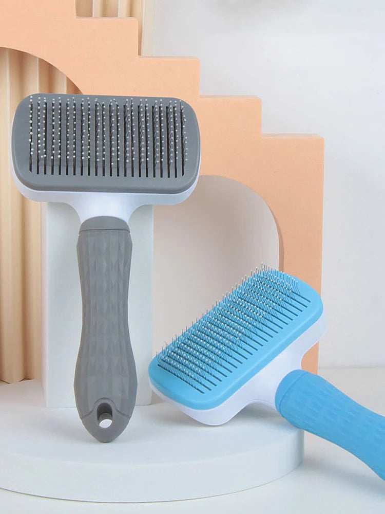 Pet Dog Brush Cat Comb Self Cleaning Pet Hair Remover Brush For Dogs Cats Grooming Tools Pets Dematting Comb Dogs Accessories