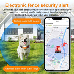 Mini Pet GPS Tracker Global 4G LTE Smart Anti Lost Device with SOS Alert and Geo Fence History Route for Cats Dogs iOS Android