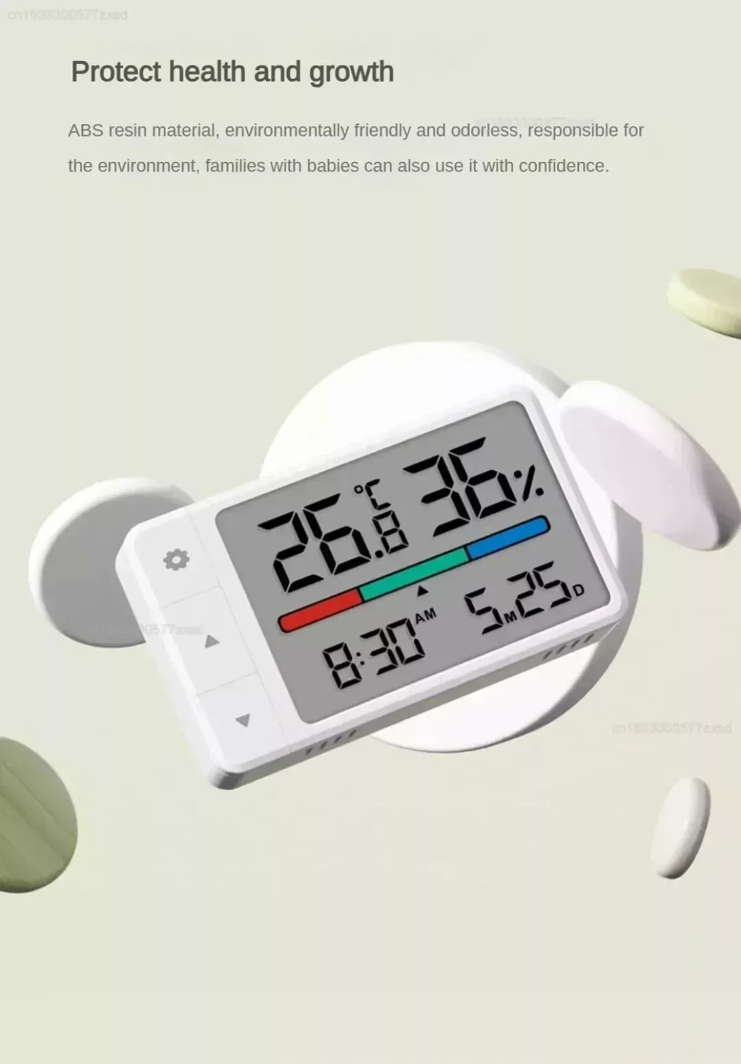 MiaoMiaoCe Intelligent Thermometer Hygrometer Meter Multi Function Clock Digital Display Weather Station Sensor for Home