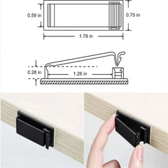Cable Fixing Clip Cable Wire Sorting Buckle Chassis Organizer 19*47 Black and White Organizer