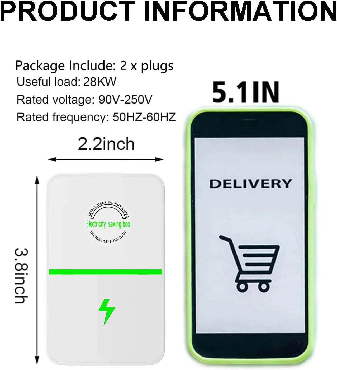 Electricity Saving Box Smart Power Saver Intelligent Power Factor Saving Device Cost Reducing Home Office EU/US Plug 2025 New