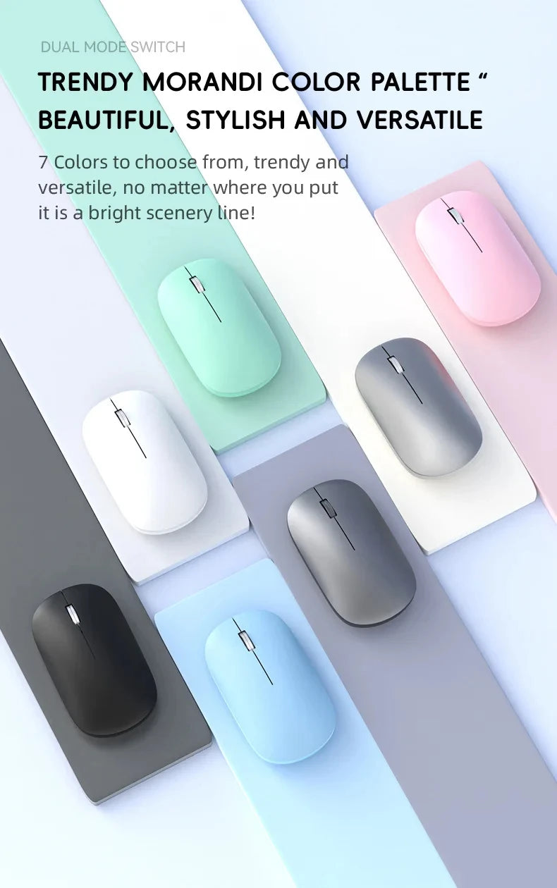 Silent Click Wireless Mouse Type-C Charging Portable Office Ergonomic Laptop Universal Lightweight Office Game No-Noise General