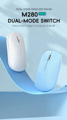 Silent Click Wireless Mouse Type-C Charging Portable Office Ergonomic Laptop Universal Lightweight Office Game No-Noise General