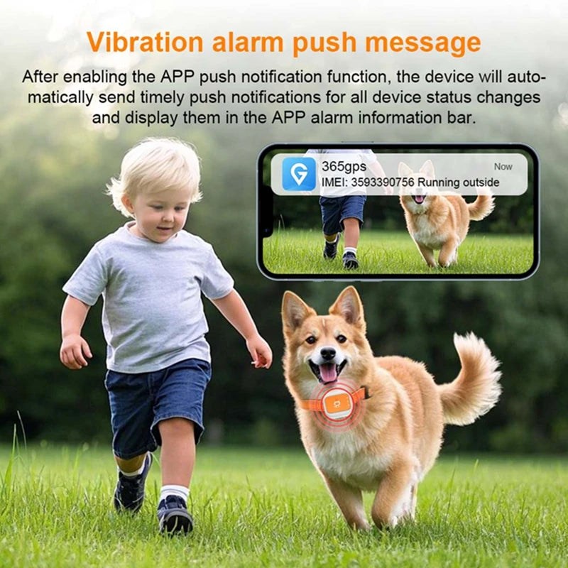 Mini Pet GPS Tracker Global 4G LTE Smart Anti Lost Device with SOS Alert and Geo Fence History Route for Cats Dogs iOS Android
