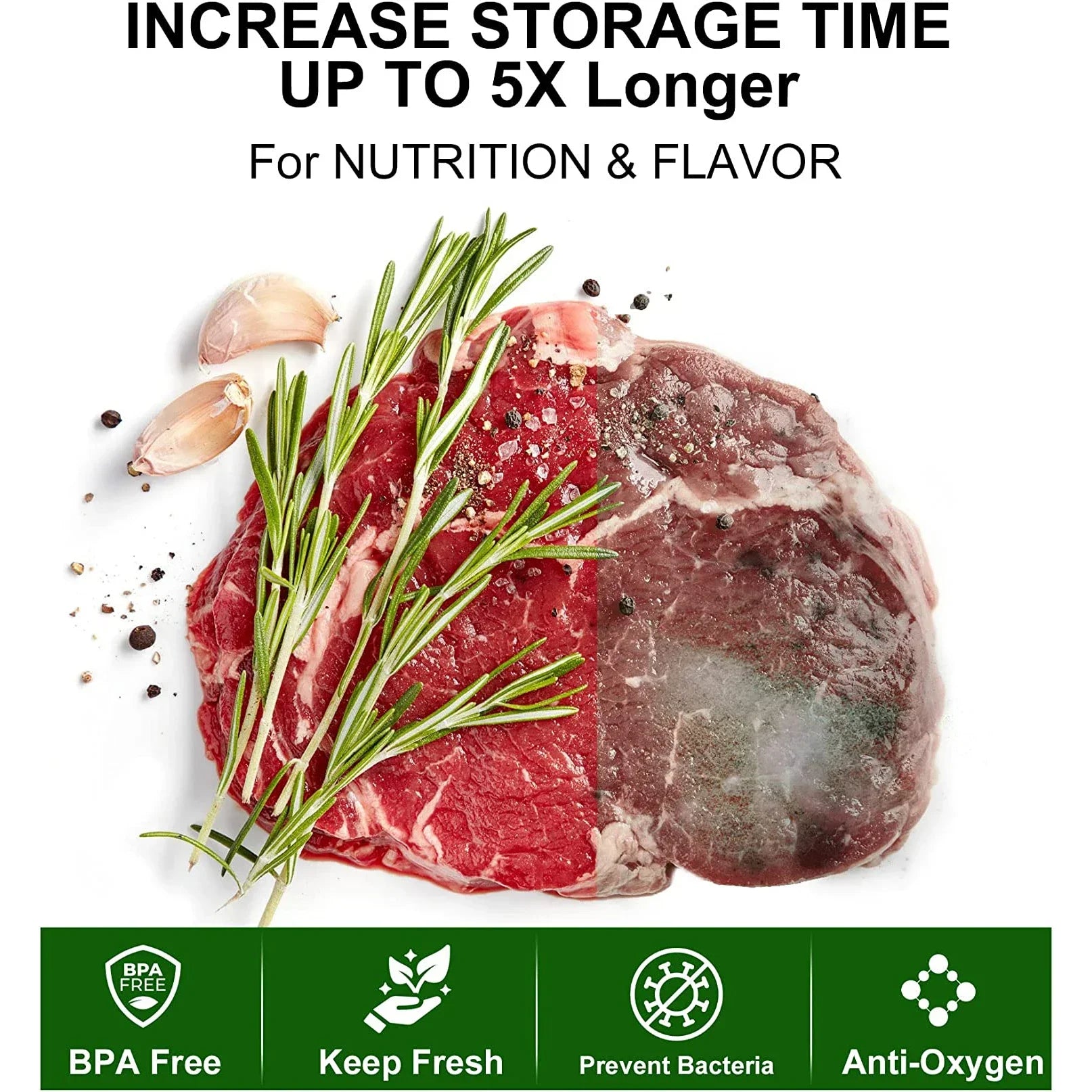 Vacuum Food Saver Sealer Bags Rolls 12/15/20/25/28/cm Sous Vide Storage Packaging bag for Meat Fruits Vegetables Nuts