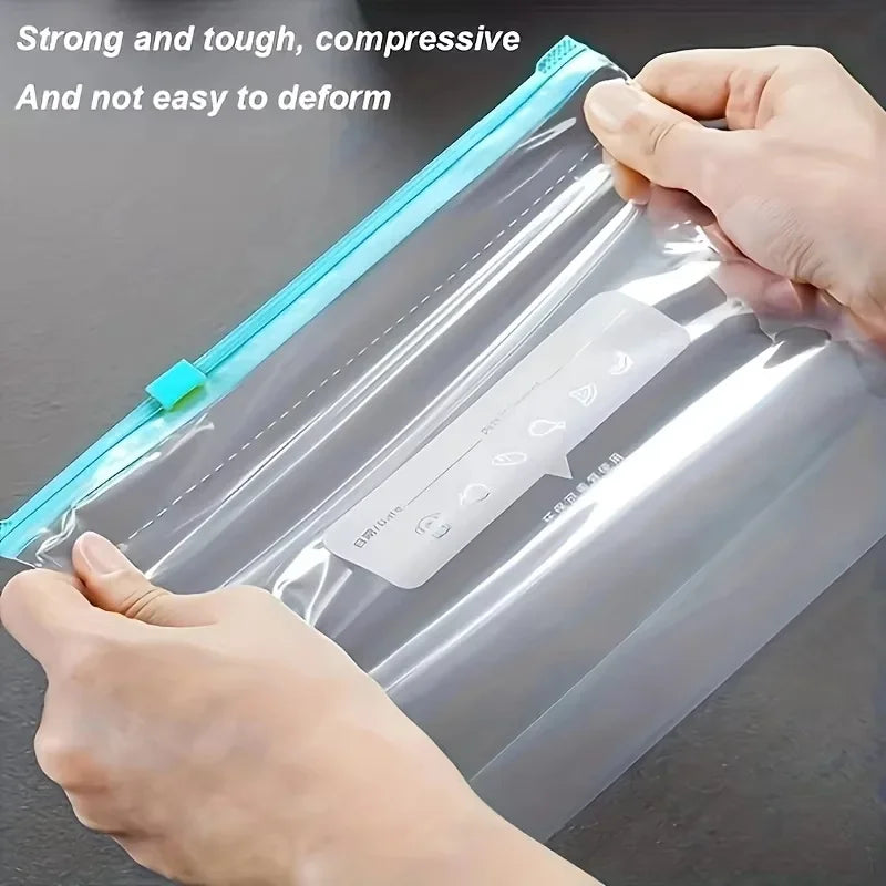 45PCS Silicone Food Storage Leakproof Reusable Stand Up Zip Shut Bags Cup Fresh Food Storage Bag Refrigerator Fresh Wrap